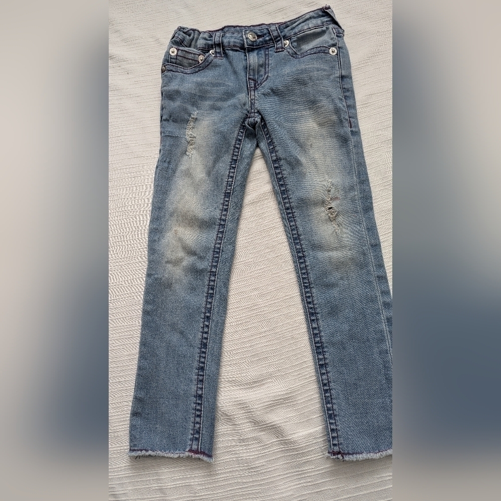 True Religion Skinny  Jeans Stitching Girls Sz 6